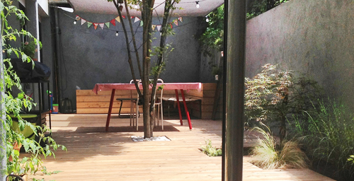 image pour l'article : Patio comme une pièce extérieure à vivre. Lyon 69003