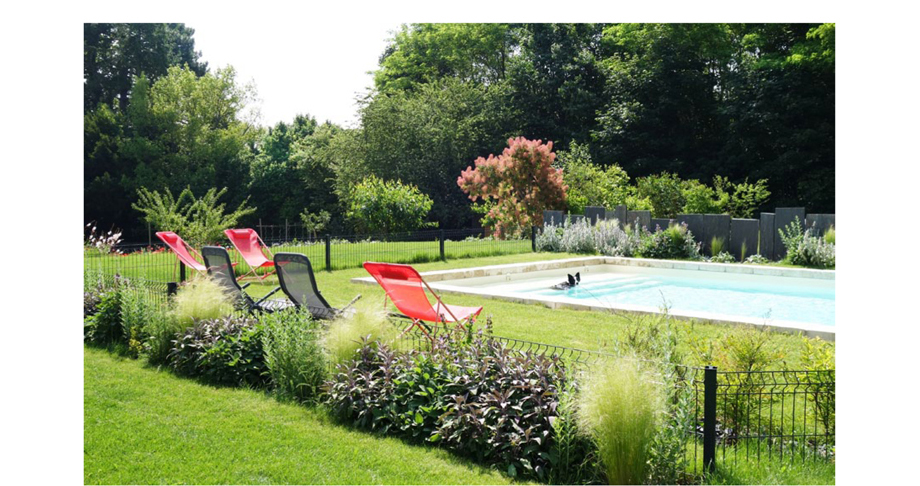 Création d'un jardin, intégration de la piscine. Saint-Cyr-au-Mont-d'Or